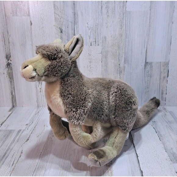 Kangaroo Plush FAO 16" Tall Stuffed Animal Toys R Us Outback Safari No Baby Joey - Picture 1 of 16
